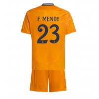 Real Madrid Ferland Mendy #23 Auswärts Trikotsatz Kinder 2024-25 Kurzarm (+ Kurze Hosen)